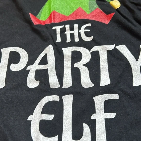 NWOT Party elf Christmas Tee - Picture 3 of 7